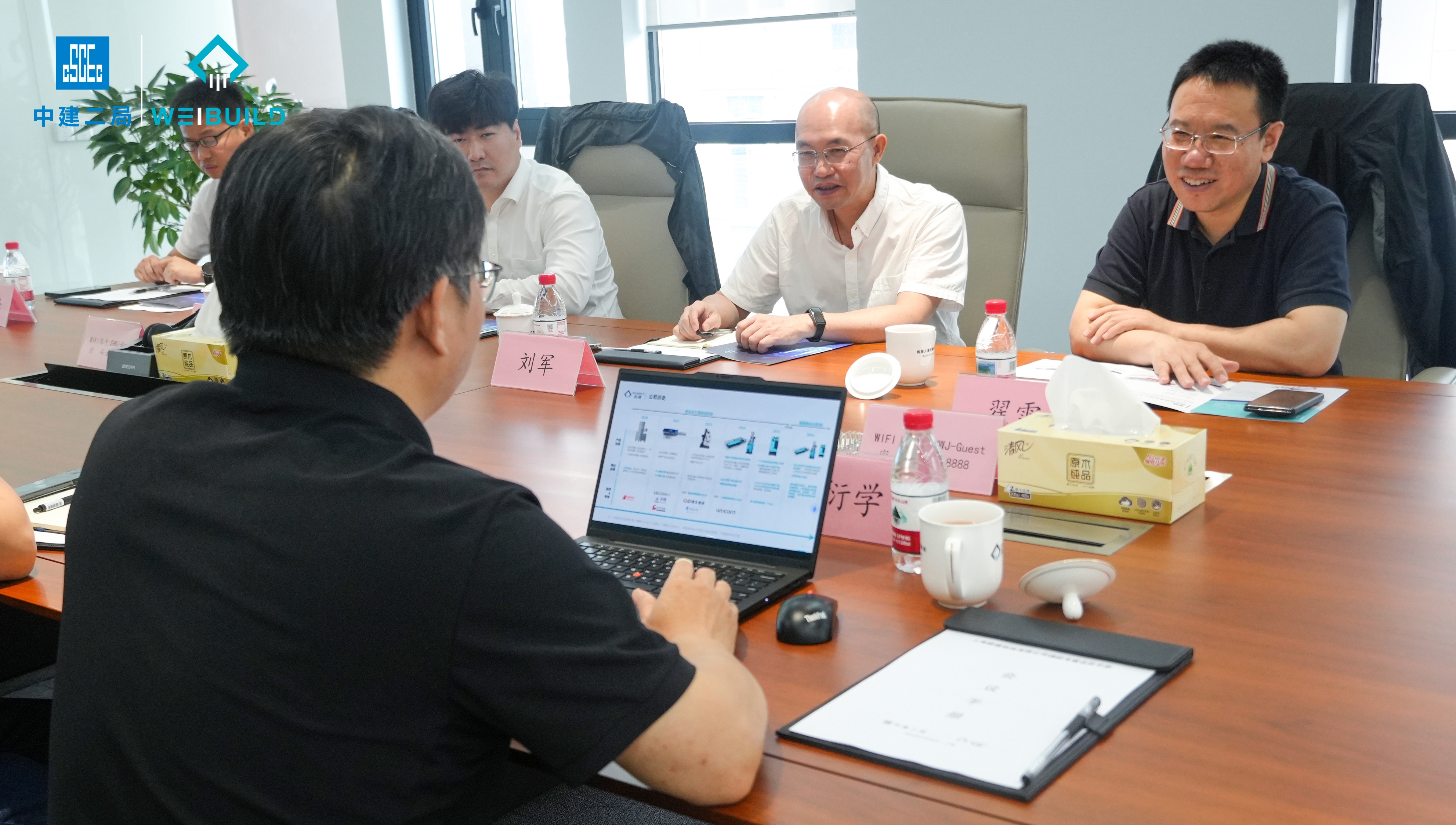 深化合作，中建二局總工翟雷帶隊(duì)考察蔚建科技(圖2)